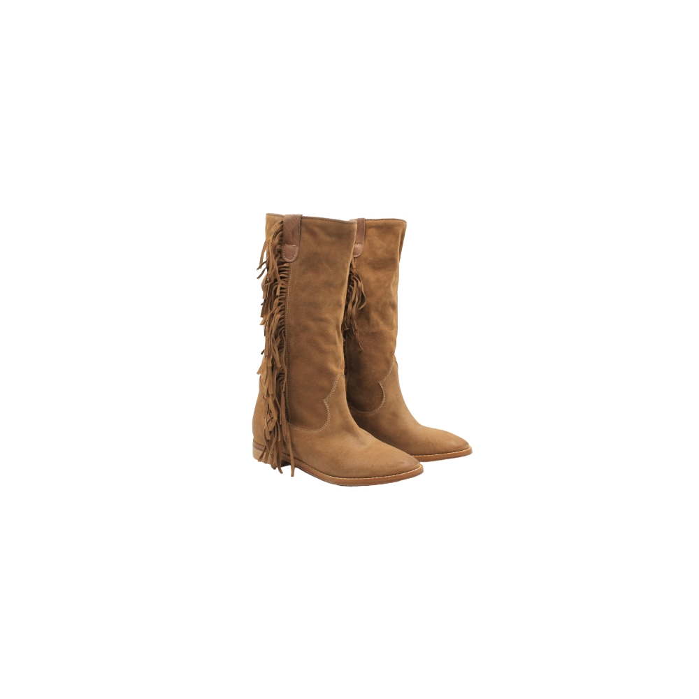 Stivaletto texano con frange